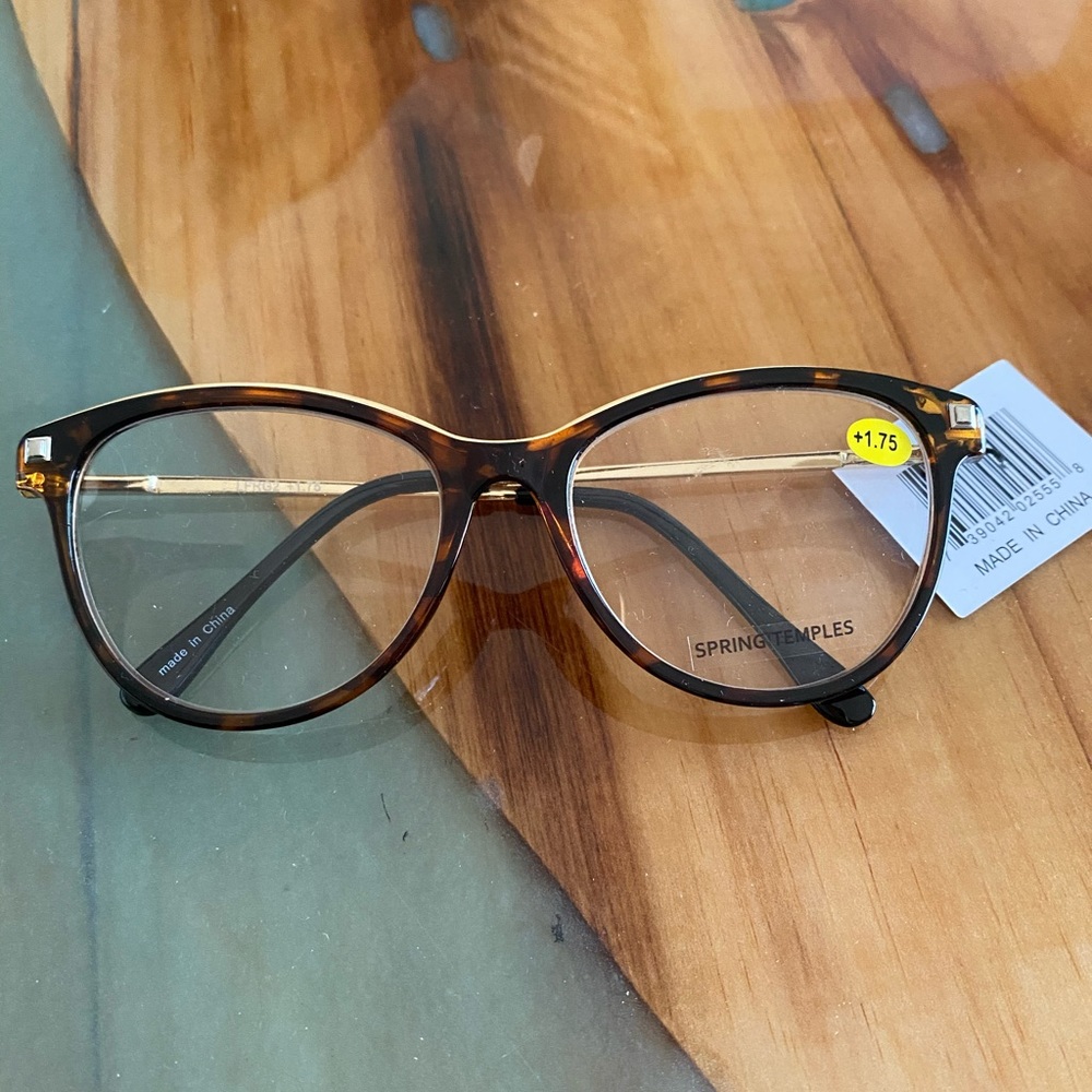 Reading glasses 1.75+